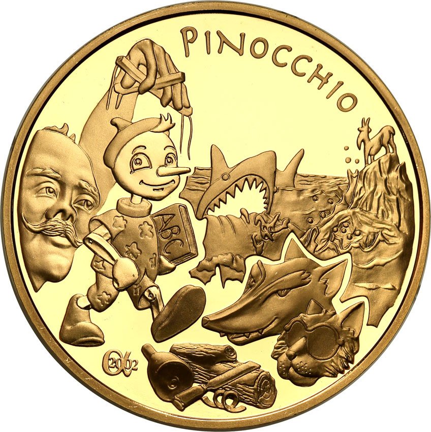 Francja. 20 Euro 2002 Pinokio